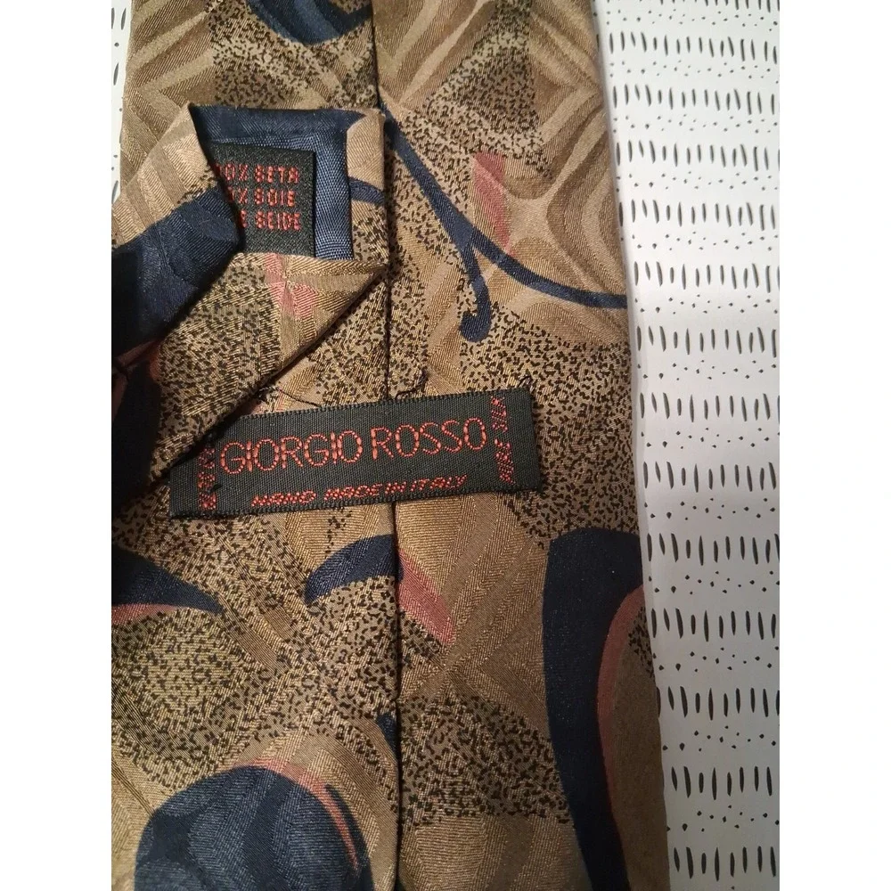 Giorgio Rosso Silk Necktie 58